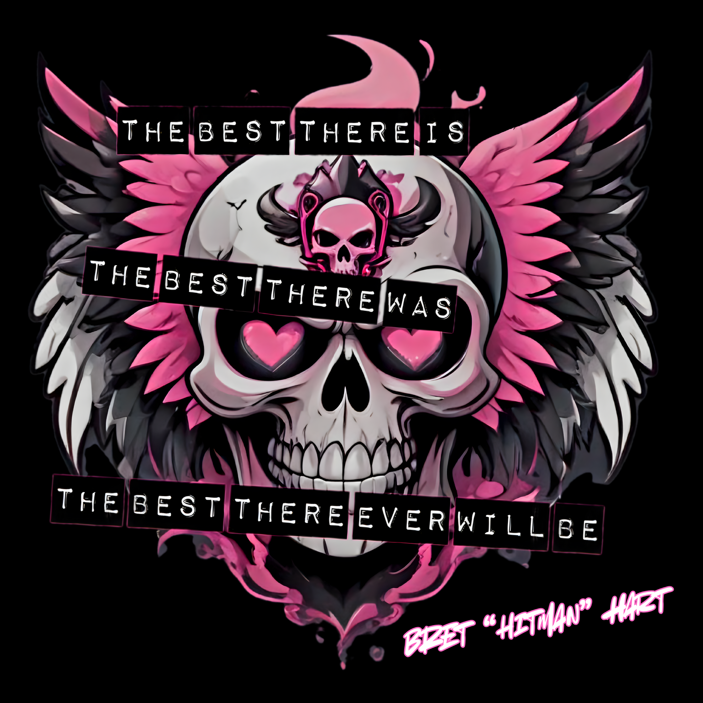 The Best Skull & Wings Logo Tee – Wrestling Legend Tribute T-Shirt