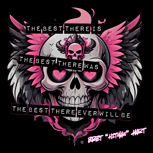 Bret “Hitman” Hart Skull & Wings Tee – Wrestling Legend Tribute Shirt