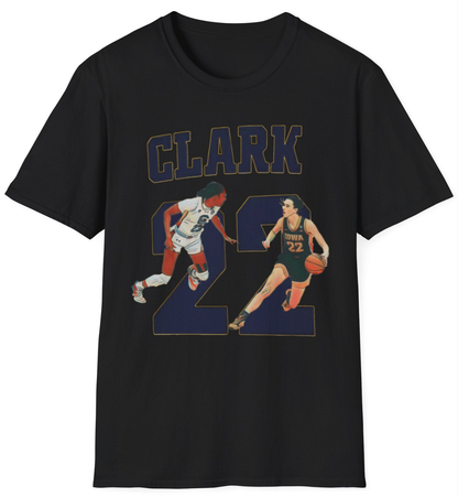 Caitlin Clark Tee - Ballin' Like a Playmaker, Shootin' Like a Rainmaker - Iowa Hawkeye Number 22 College T-Shirt