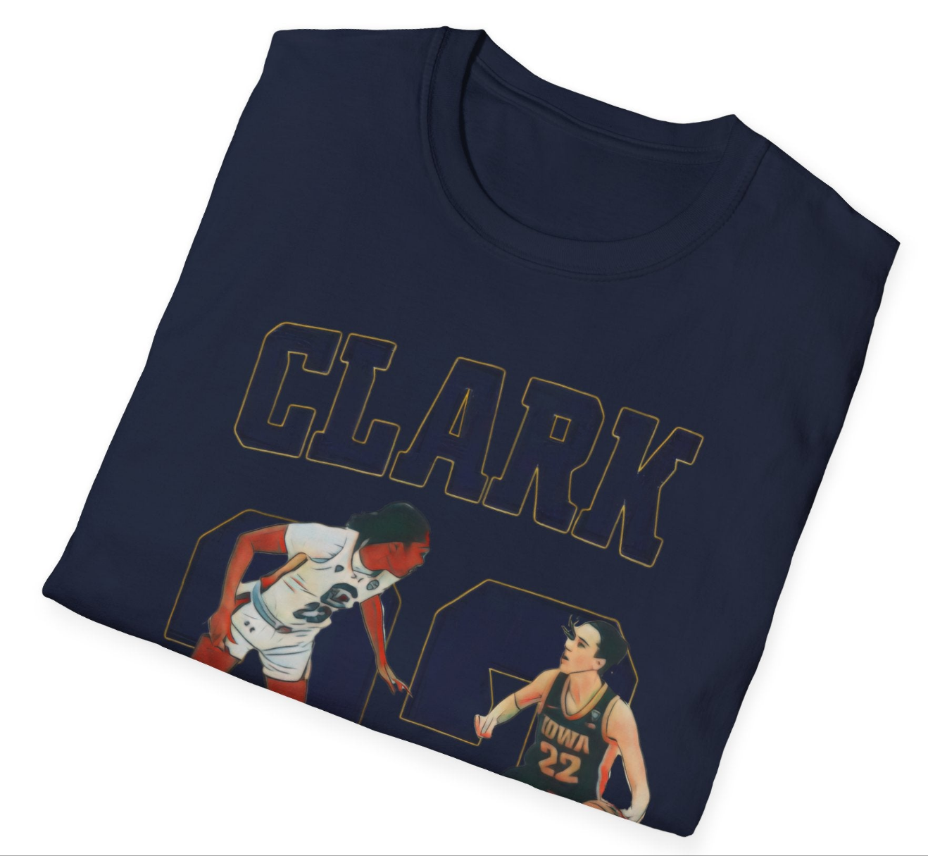 Caitlin Clark Tee - Ballin' Like a Playmaker, Shootin' Like a Rainmaker - Iowa Hawkeye Number 22 College T-Shirt