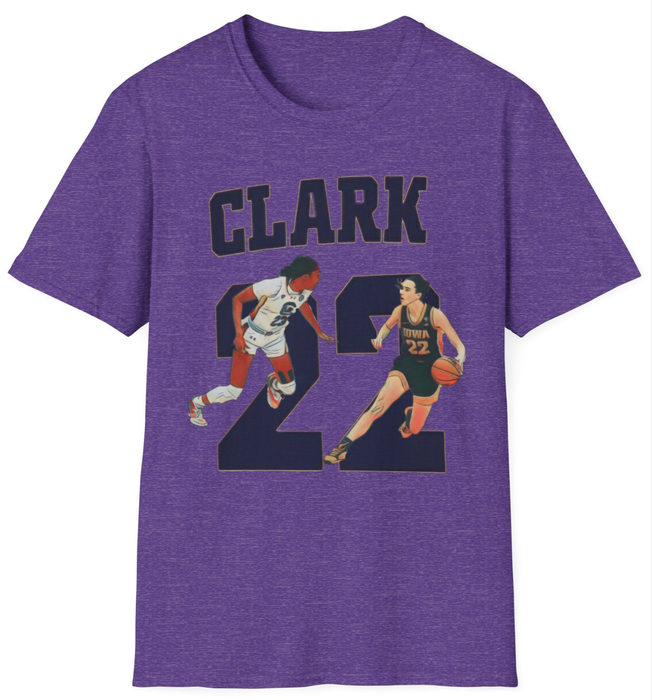 Caitlin Clark Tee - Ballin' Like a Playmaker, Shootin' Like a Rainmaker - Iowa Hawkeye Number 22 College T-Shirt
