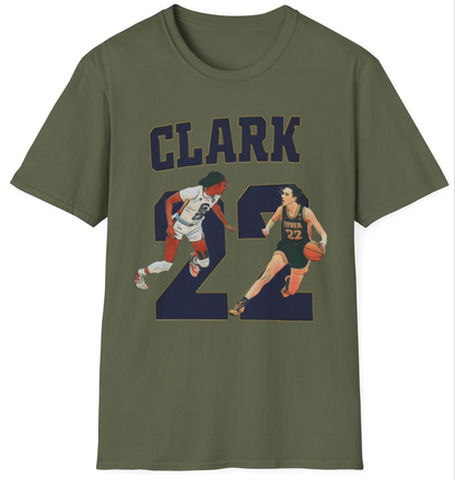 Caitlin Clark Tee - Ballin' Like a Playmaker, Shootin' Like a Rainmaker - Iowa Hawkeye Number 22 College T-Shirt
