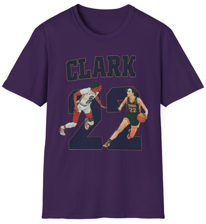 Caitlin Clark Tee - Ballin' Like a Playmaker, Shootin' Like a Rainmaker - Iowa Hawkeye Number 22 College T-Shirt