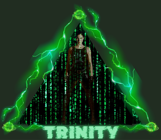Trinity Matrix Unisex Cotton Crew Tee, Cyberpunk Graphic Tee, Retro Movie T-Shirt, Gift for Fans, Cool Streetwear
