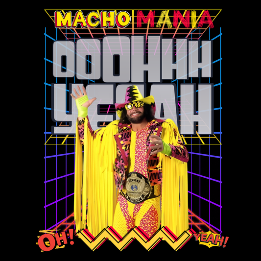 Macho Mania Randy Savage T-Shirt – Snap Into This Slim Jim of Style!