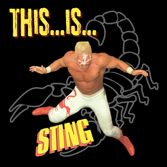 Vintage 80s "Surfer Sting" Wrestling T-Shirt – Because Even WCW Legends Need to Make a Statement!
