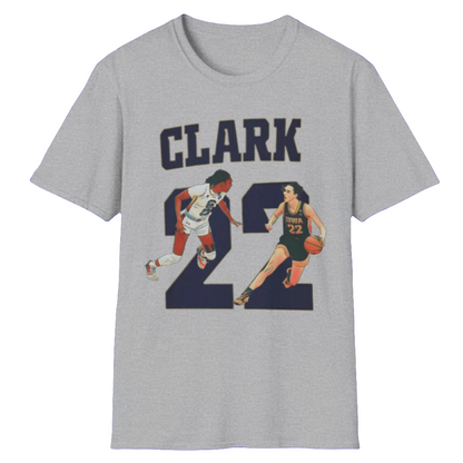 Caitlin Clark Tee - Ballin' Like a Playmaker, Shootin' Like a Rainmaker - Iowa Hawkeye Number 22 College T-Shirt