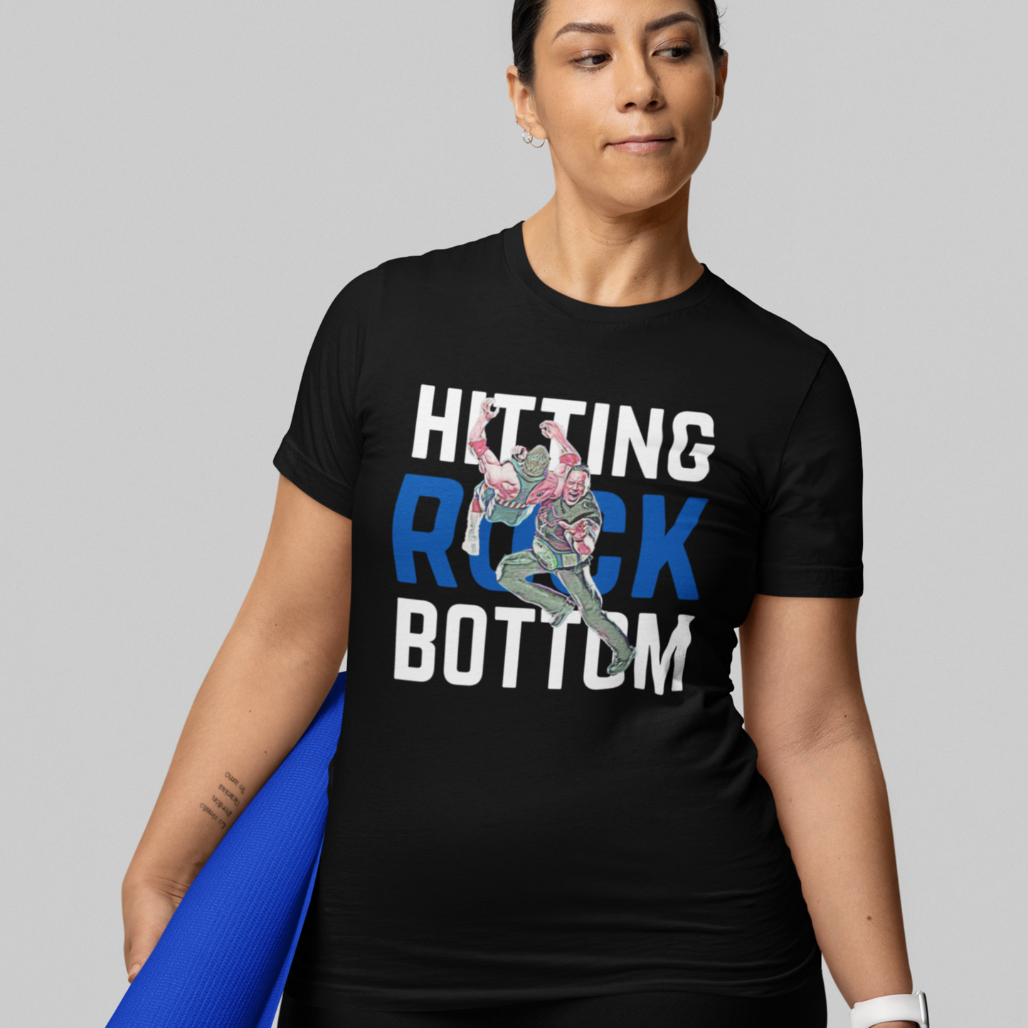 Hitting Rock Bottom Tee – The Rock Tribute Shirt