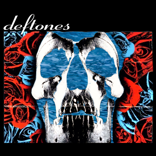 Deftones Self-Titled Tribute T-Shirt – Skull & Roses Floating in Water | Alt-Metal Fan Tee