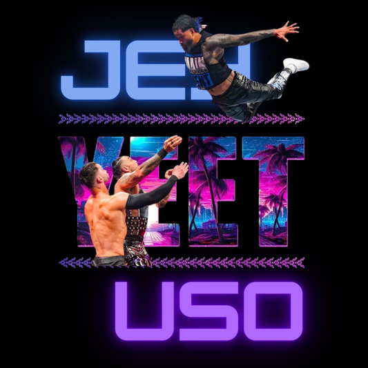 Jey Uso "YEET" Splash T-Shirt - High-Flying WWE Action Tee