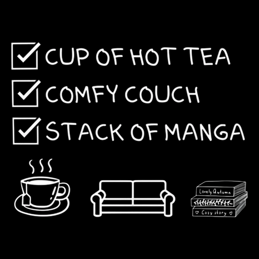 Manga & Chill Checklist Tee – Cozy Reader Essentials Shirt