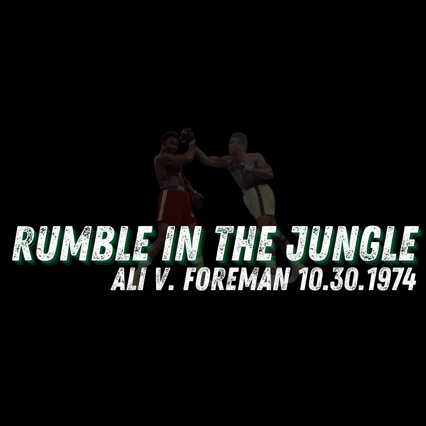 Ali vs Foreman "Rumble in the Jungle" Homage Boxing T-Shirt