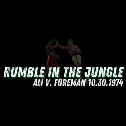 Ali vs Foreman "Rumble in the Jungle" Homage Boxing T-Shirt
