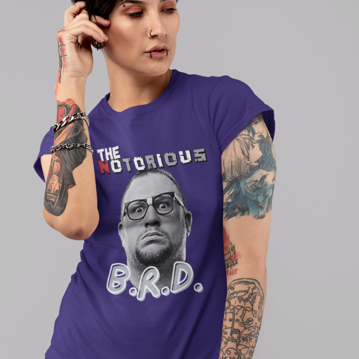 The Notorious B.R.D. T-Shirt - Bubba Ray Dudley Homage Retro Style Tee