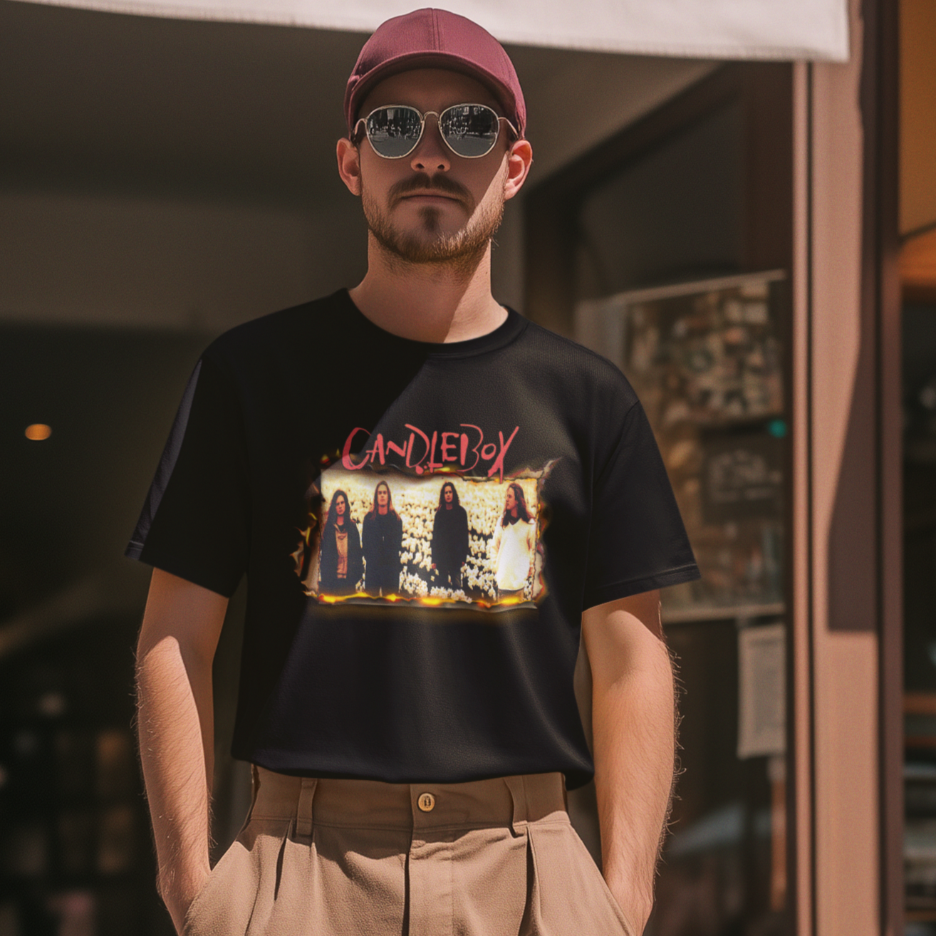 Candlebox Burned Album Cover T-Shirt – Grunge Rock Tribute Tee | Distressed 90s Music Aesthetic