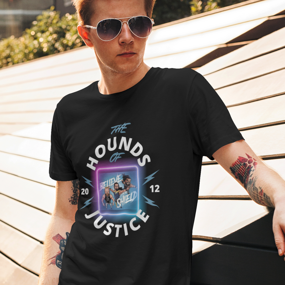 The Hounds of Justice 2012 Tee | Animated Roman, Seth, & Dean Design for The SHIELD Stans