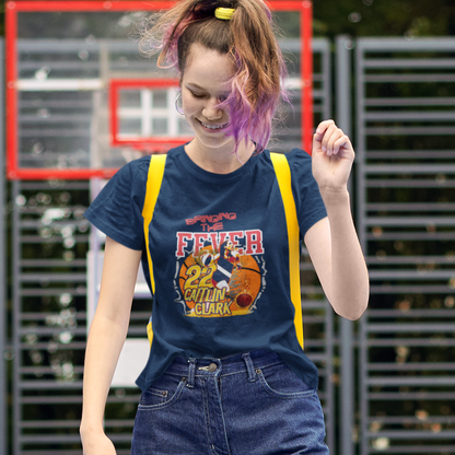 Caitlin Clark "Bringing the Fever" Tee – Scorch the Court Edition