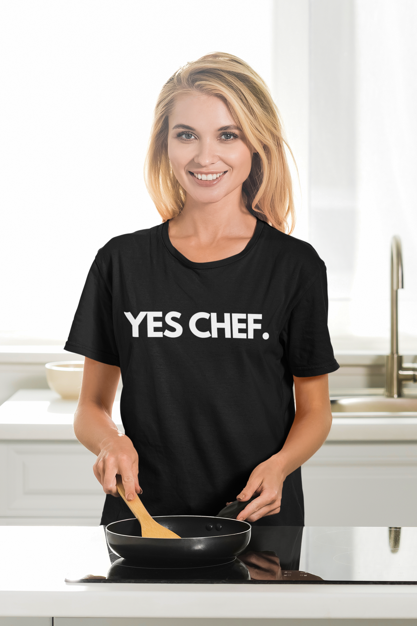 Yes Chef. Unisex T-Shirt, For Food Lovers and Adventurers, Cooking Fans, Thoughtful and Fun Gift