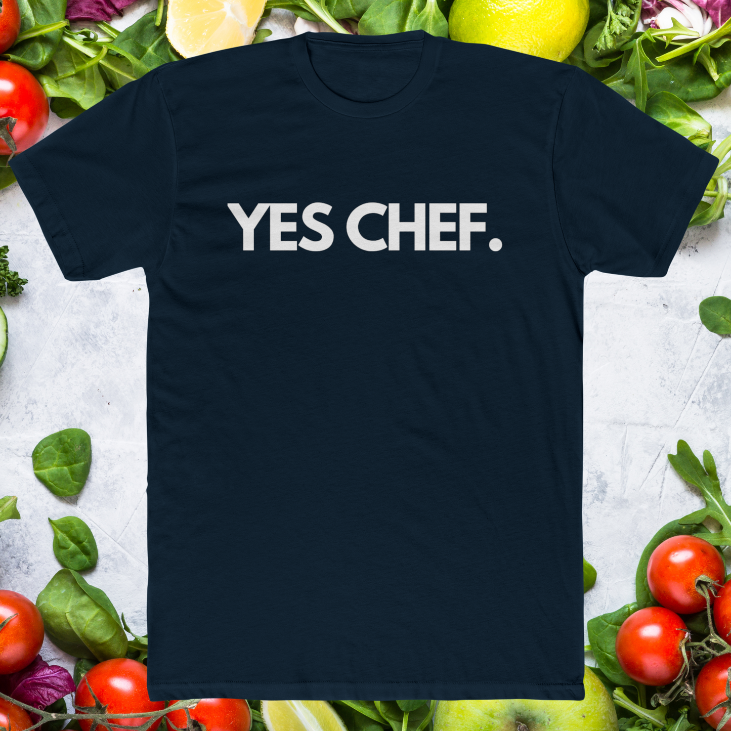 Yes Chef. Unisex T-Shirt, For Food Lovers and Adventurers, Cooking Fans, Thoughtful and Fun Gift